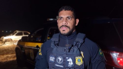 PRF detalha ação policial com apreensão de maconha e suspeito ferido após capotar carro na BR-277