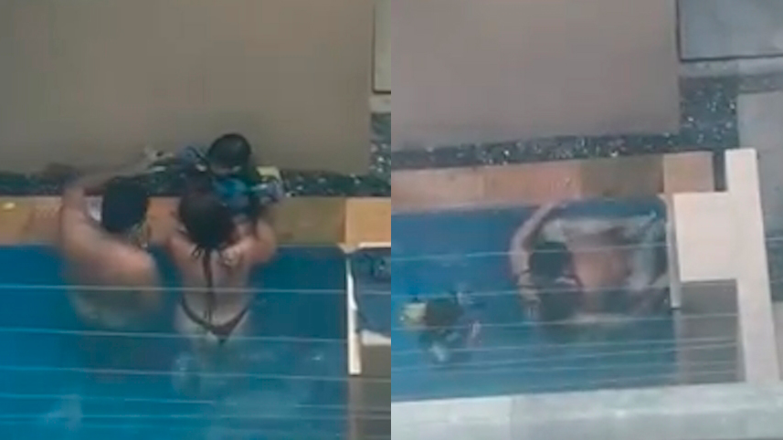 Casal é investigado por oferecer bebida alcoólica e fazer sexo em piscina na frente de criança