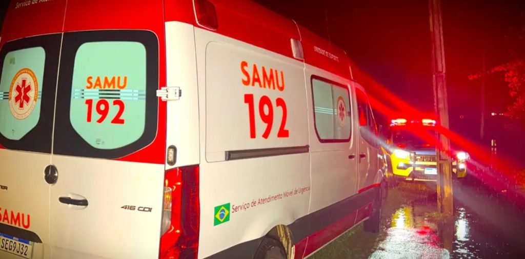 Jovem é esfaqueado durante tentativa de assalto; Samu é acionado