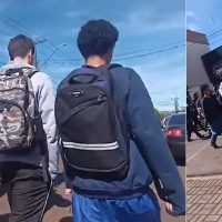 Imagem referente a Alunos e Colégio Padre Pedro Canísio Henz prestam homenagem a Emilly Thauany