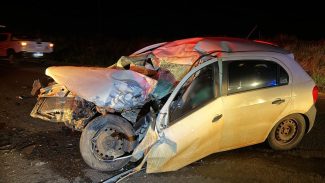 Homem morre em violenta colisão traseira na BR-467 em Cascavel Homem morre em violenta colisão traseira na BR-467 em Cascavel