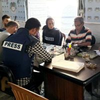 Imagem referente a Tenda de jornalistas palestinos é bombardeada após reunião com Fenaj