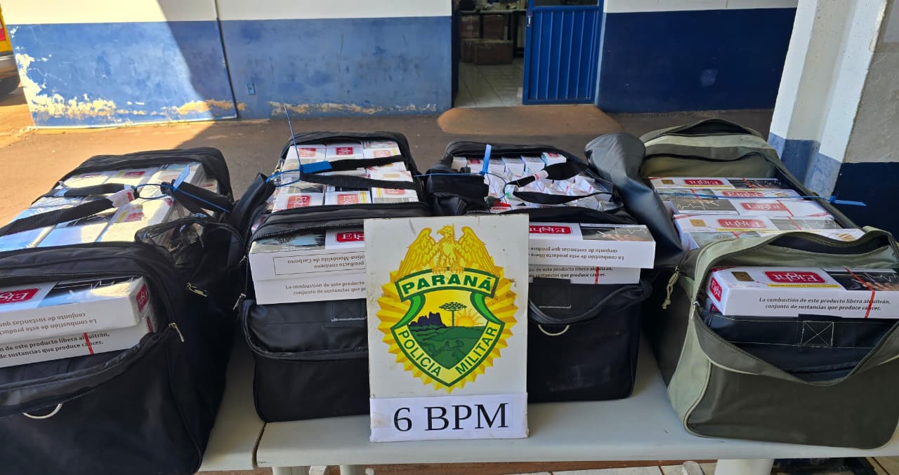 Polícia apreende 240 pacotes de cigarros contrabandeados na Avenida Assunção