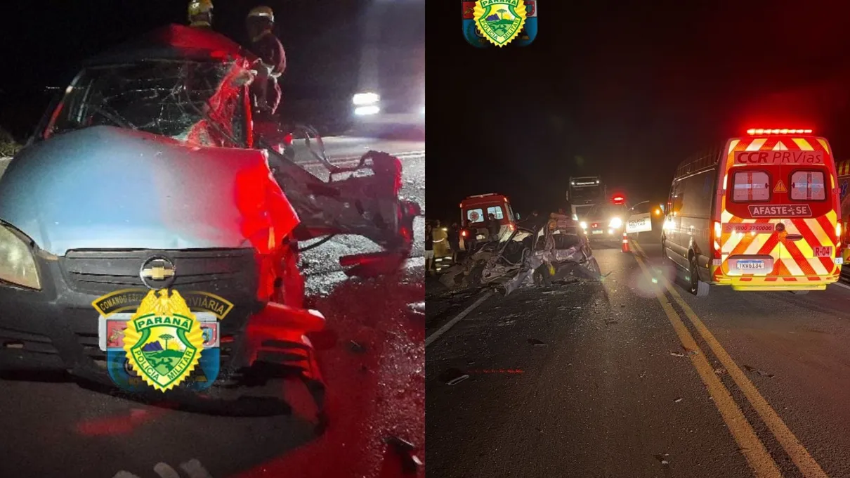 Carro parado é atingido na PR-323 e homem morre na hora