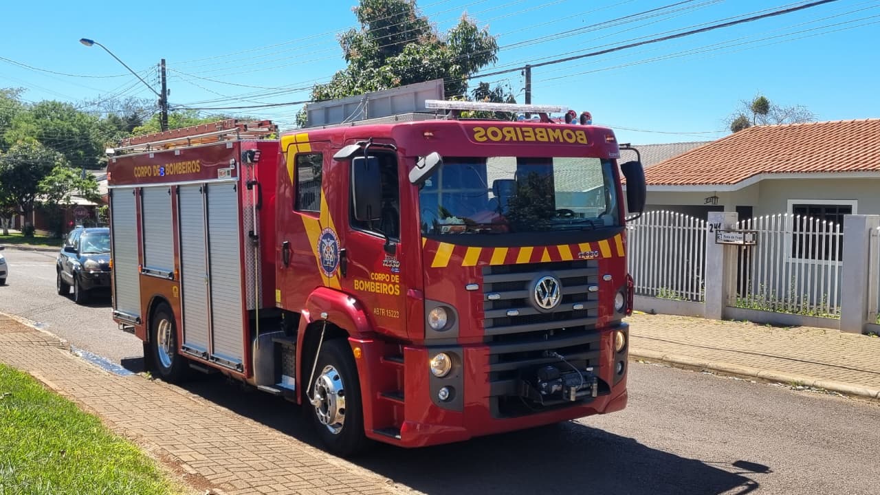 Tutor pede apoio do Corpo de Bombeiros após Pitbull ficar agressivo em Cascavel