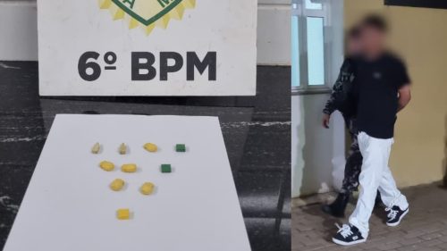 Caiu com o doce! Choque flagra jovem com 10 comprimidos de ecstasy em bar no Floresta