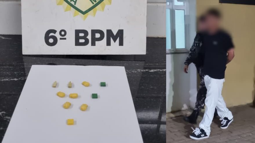 Caiu com o doce! Choque flagra jovem com 10 comprimidos de ecstasy em bar no Floresta