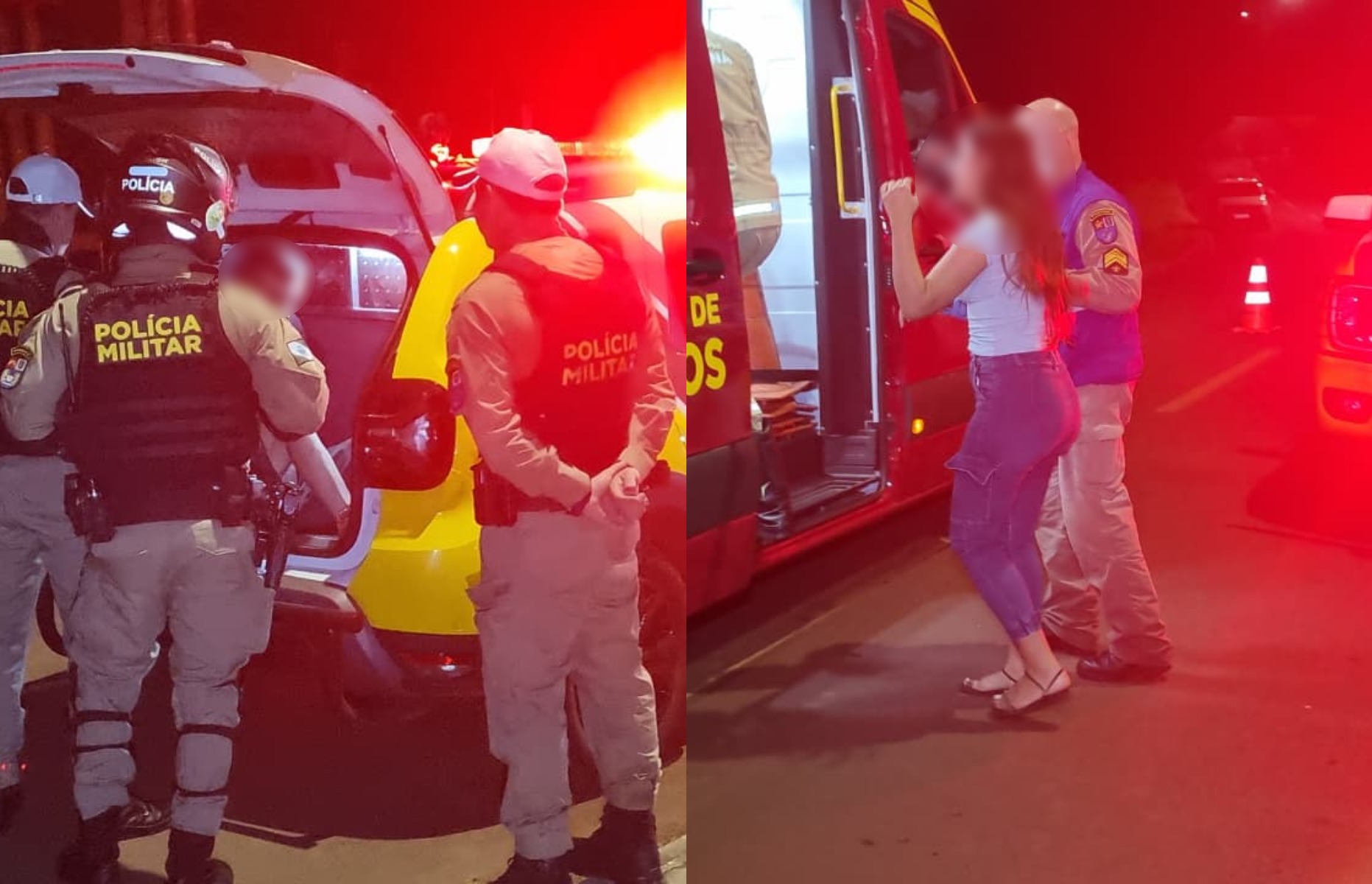 Motociclista em fuga invade Ecopark Oeste e sofre queda; Mulher na garupa fica ferida