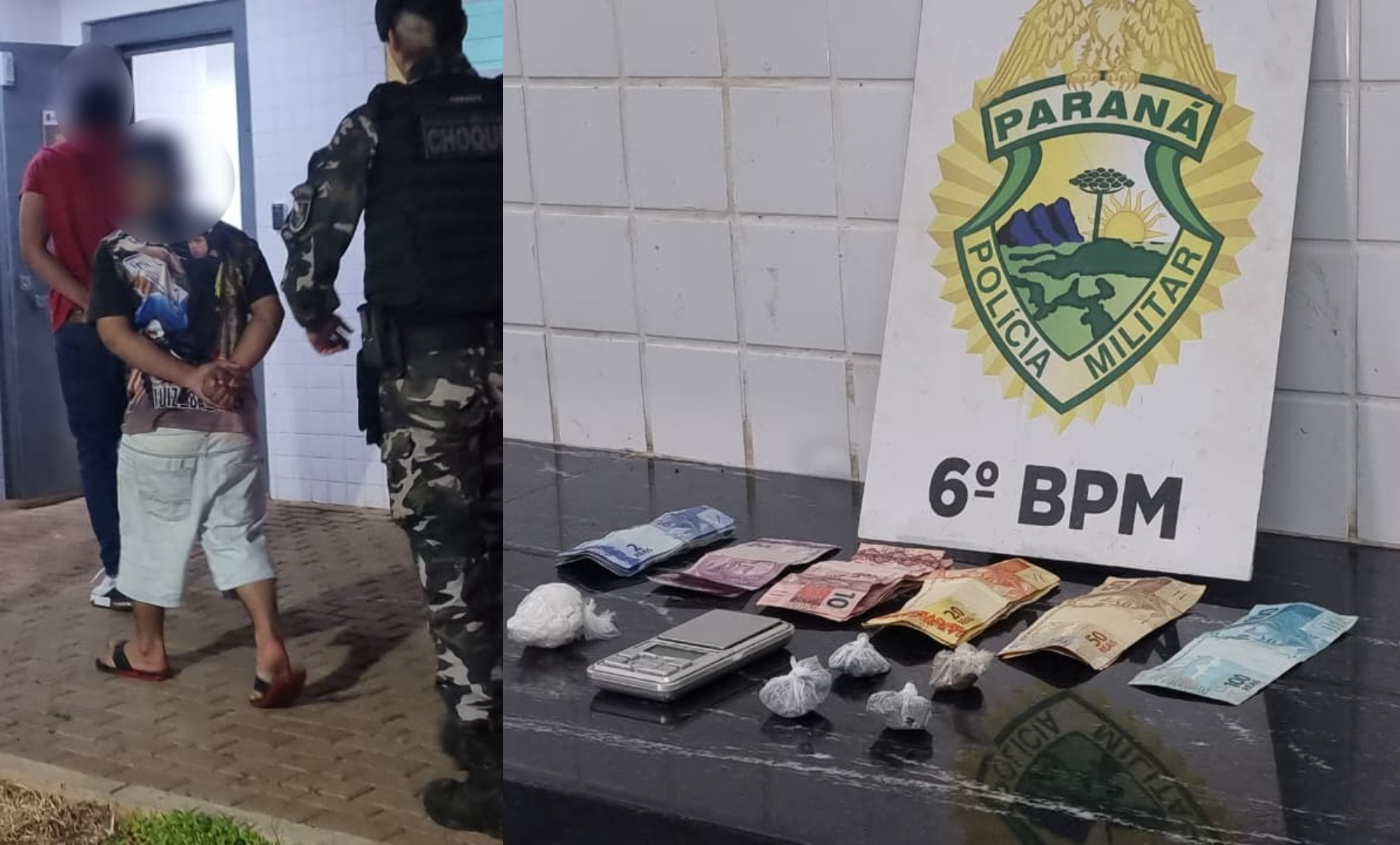 Dupla é detida por tráfico de drogas no Bairro Interlagos