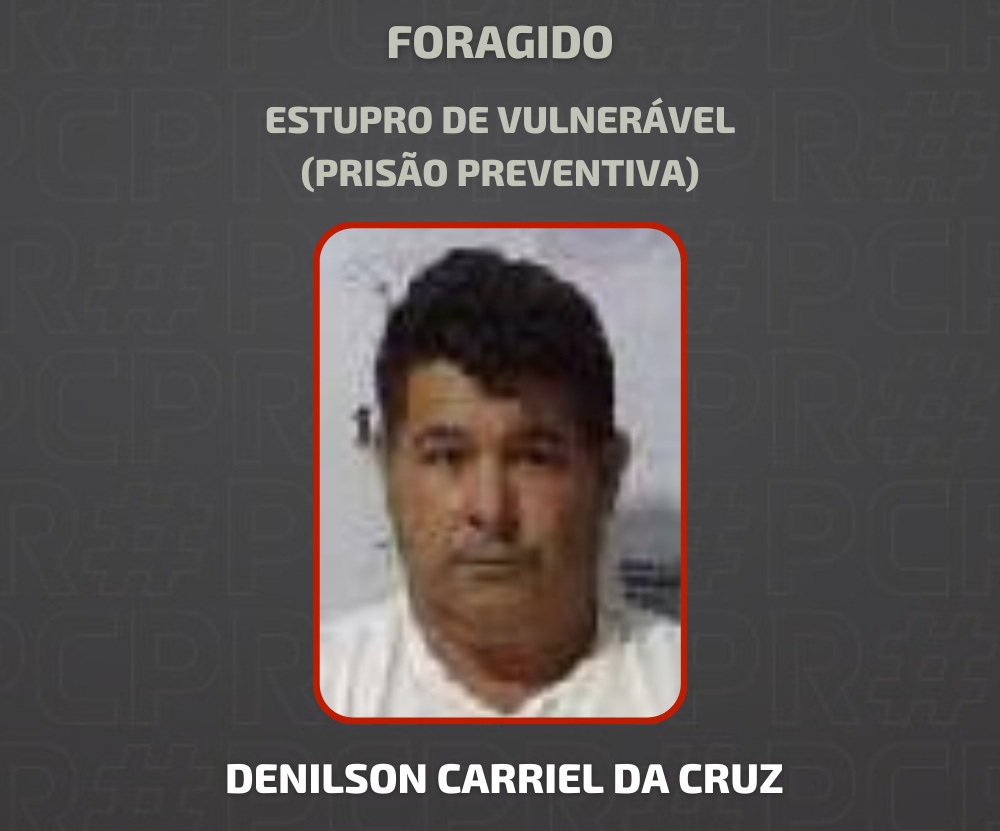Polícia divulga foto de suspeito de abuso contra criança de 11 anos e pede ajuda para capturá-lo
