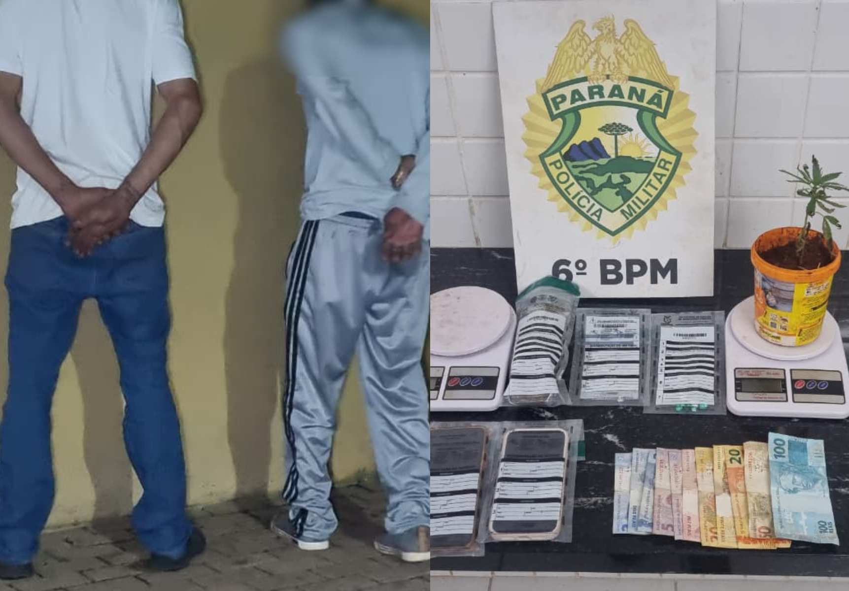 Dupla é detida por tráfico de drogas no Bairro Interlagos
