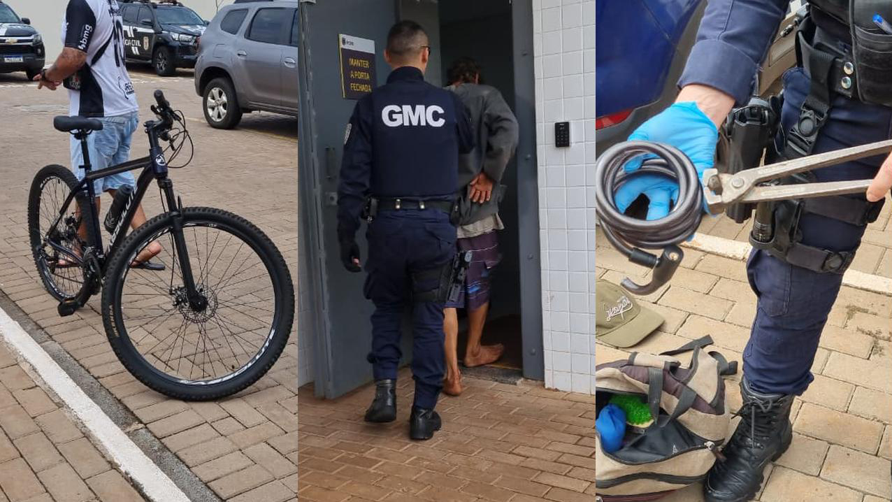 Trabalhador tem bicicleta furtada, reage e detém ladrão no Centro de Cascavel