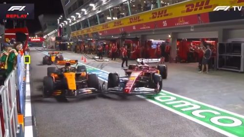 Imagem referente a Piastri lidera treino livre da F1 em Singapura; Leclerc e Norris batem após lambança no pitlane