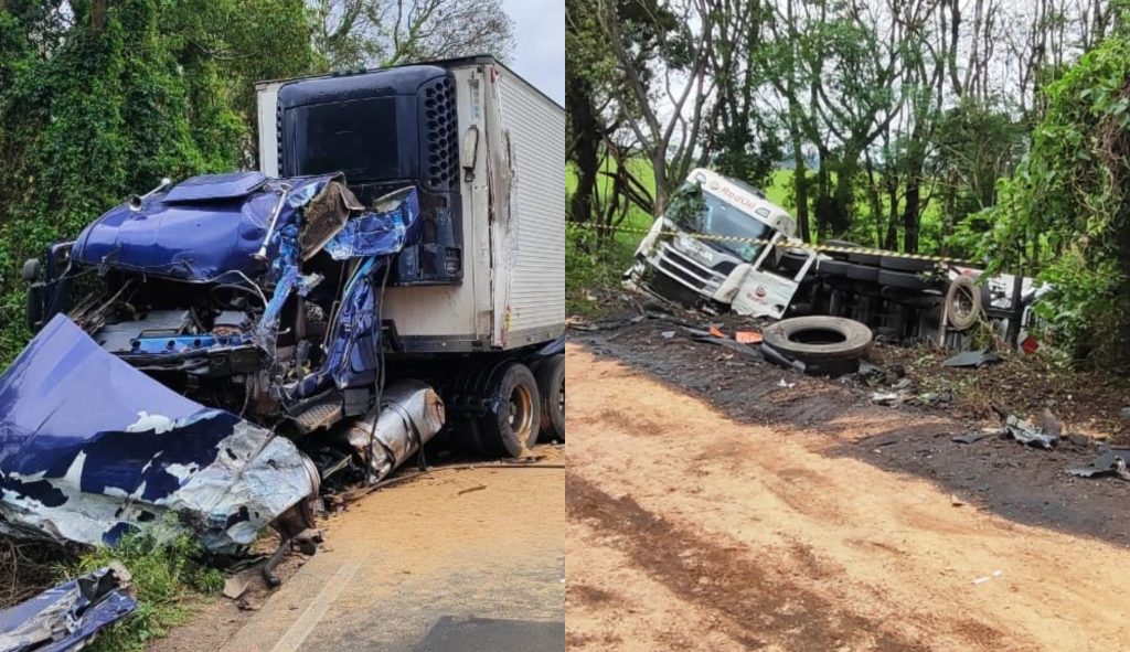 Grave acidente entre carretas na SC-157 mobiliza grande aparato de resgate em Coronel Freitas