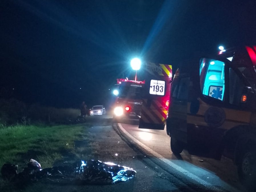Tragédia! Homem morre e mulher fica gravemente ferida em acidente na BR-163