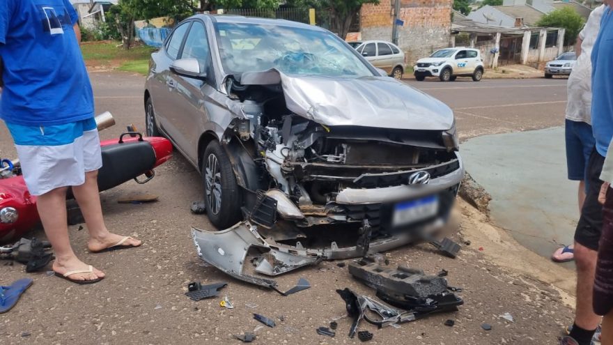 Pancada! Motociclista perde dentes e sofre ferimentos moderados em acidente no Morumbi