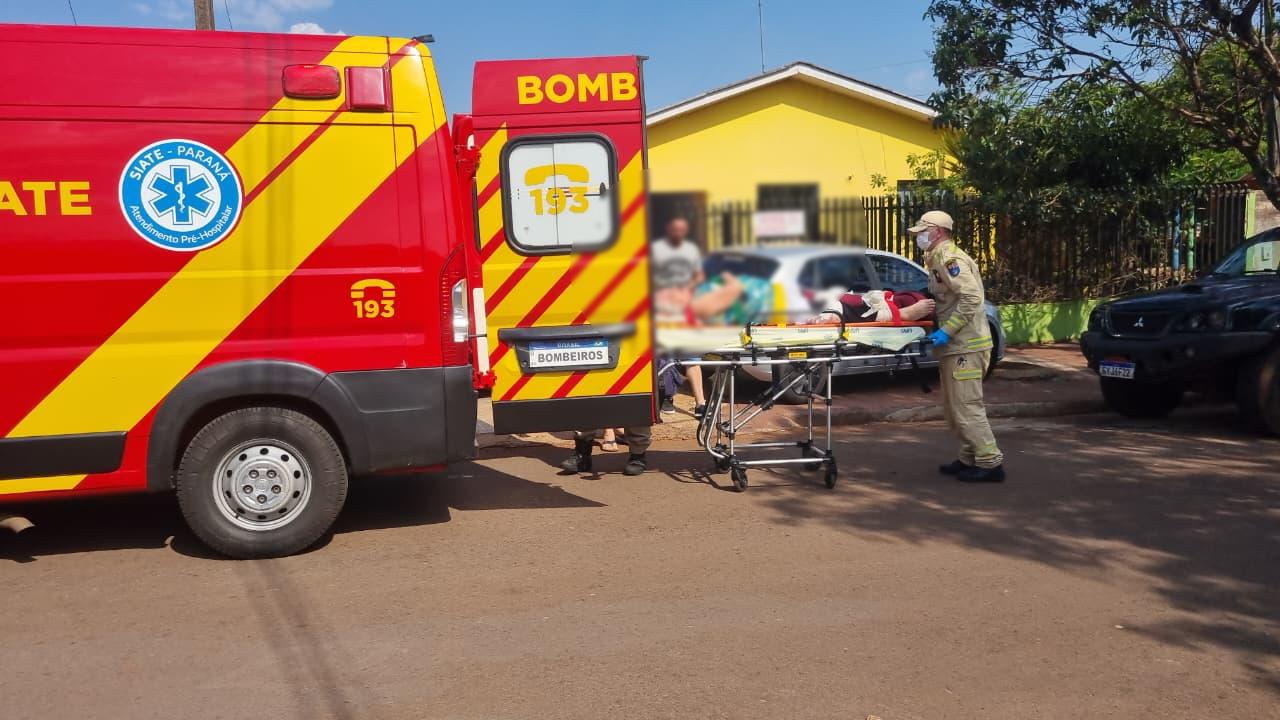 Idosa sofre queda e fica ferida em residência na Rua Cristal