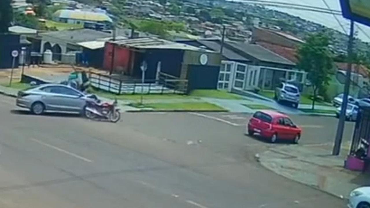 Vídeo mostra acidente em que motociclista perdeu os dentes no Morumbi