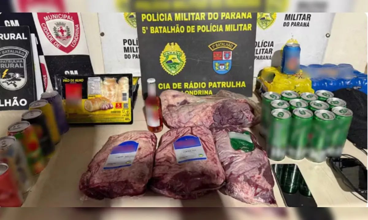 Filho é flagrado furtando supermercado do próprio pai em Londrina Filho é flagrado furtando supermercado do próprio pai em Londrina