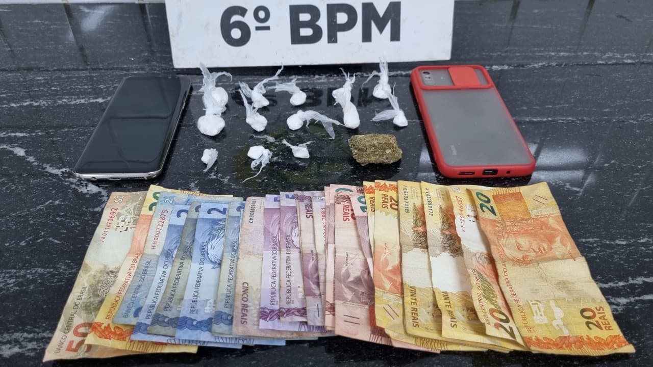 Dupla é presa em bar de Santa Felicidade com drogas e dinheiro