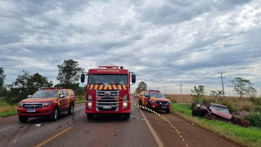 Grave acidente de trânsito entre Cascavel e Corbélia deixa BR-369 totalmente interditada