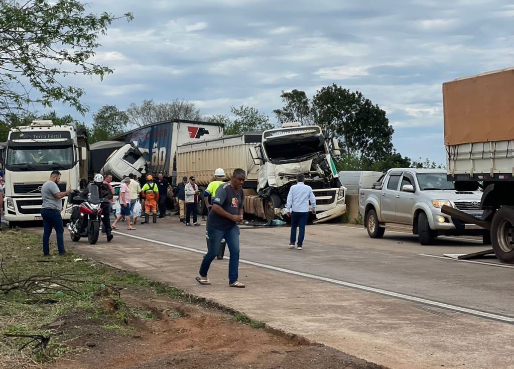 Morte na BR-163: Grave acidente ainda deixou cinco feridos, segundo a PRF
