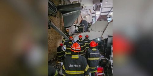Imagem referente a Uma pessoa morre após desabamento de teto de restaurante em SP