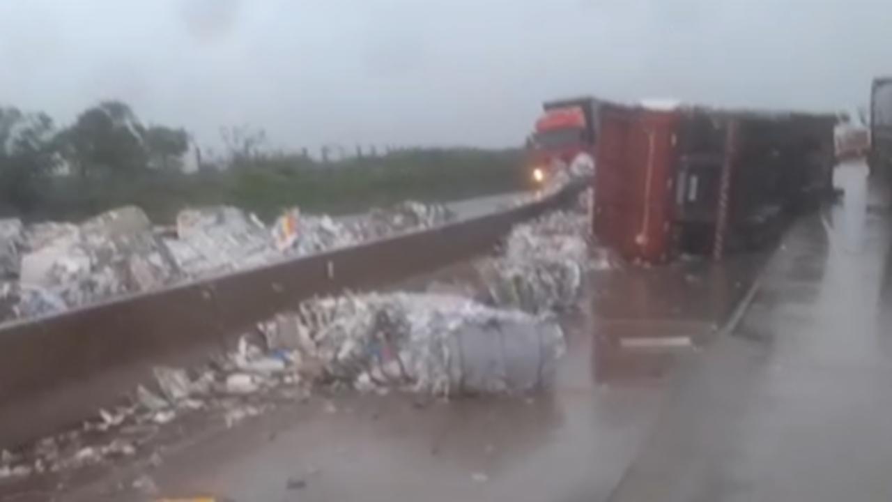 Uma pessoa morre em acidente com tombamento na BR-163, em Lindoeste