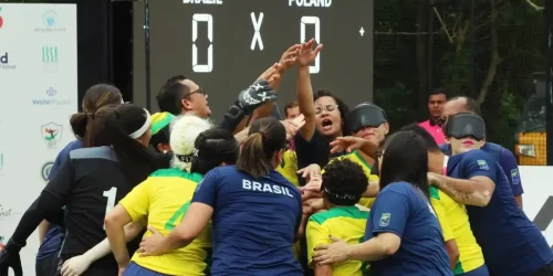 Estreante, Brasil avança às semifinais do Mundial de cegas na Índia Imagem referente a Estreante, Brasil avança às semifinais do Mundial de cegas na Índia
