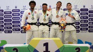 Bicampeão de judô nos JUBs mira vaga na Olimpíada de Los Angeles Bicampeão de judô nos JUBs mira vaga na Olimpíada de Los Angeles