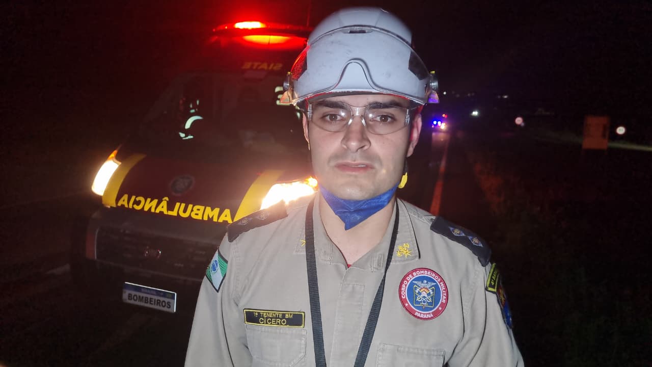 "Um dos condutores vinha na contramão", diz Bombeiros sobre grave acidente na BR-163