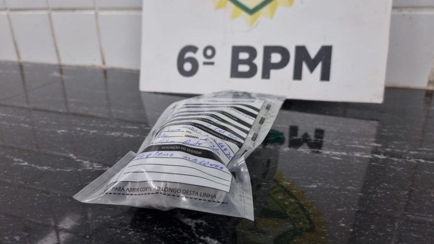 Jovem leva maconha para o trabalho e acaba detido pela Polícia Militar em Cascavel