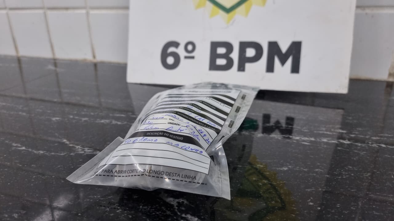 Jovem leva maconha para o trabalho e acaba detido pela Polícia Militar em Cascavel
