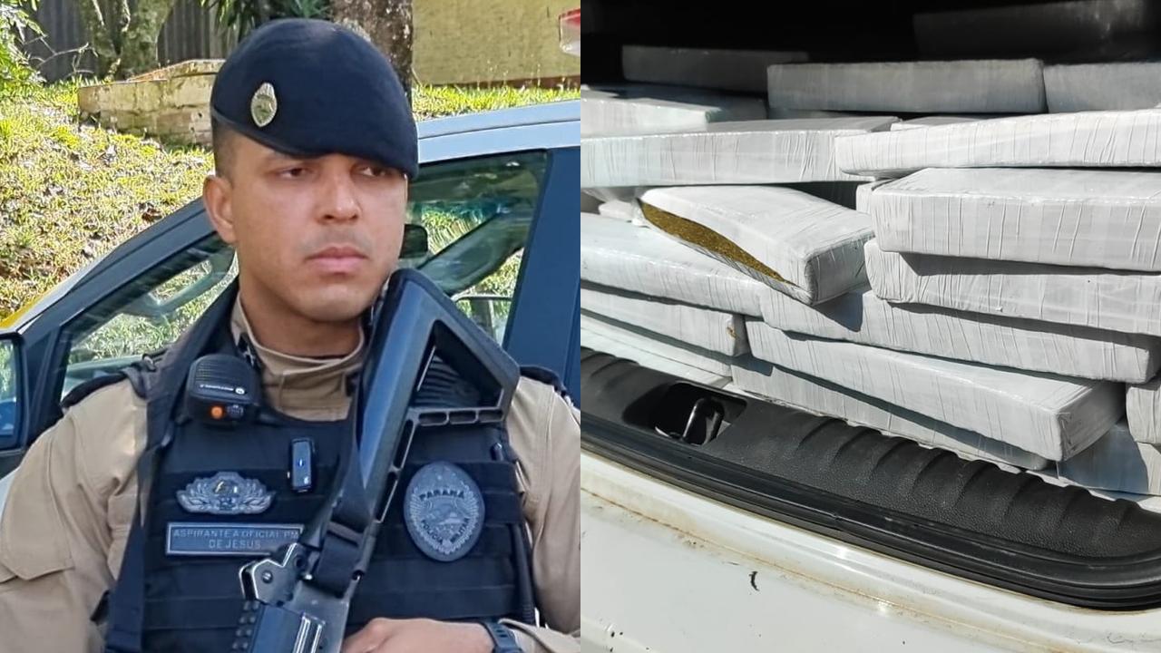 Polícia Militar fala sobre grande apreensão de maconha e cigarros durante fiscalização na BR-277