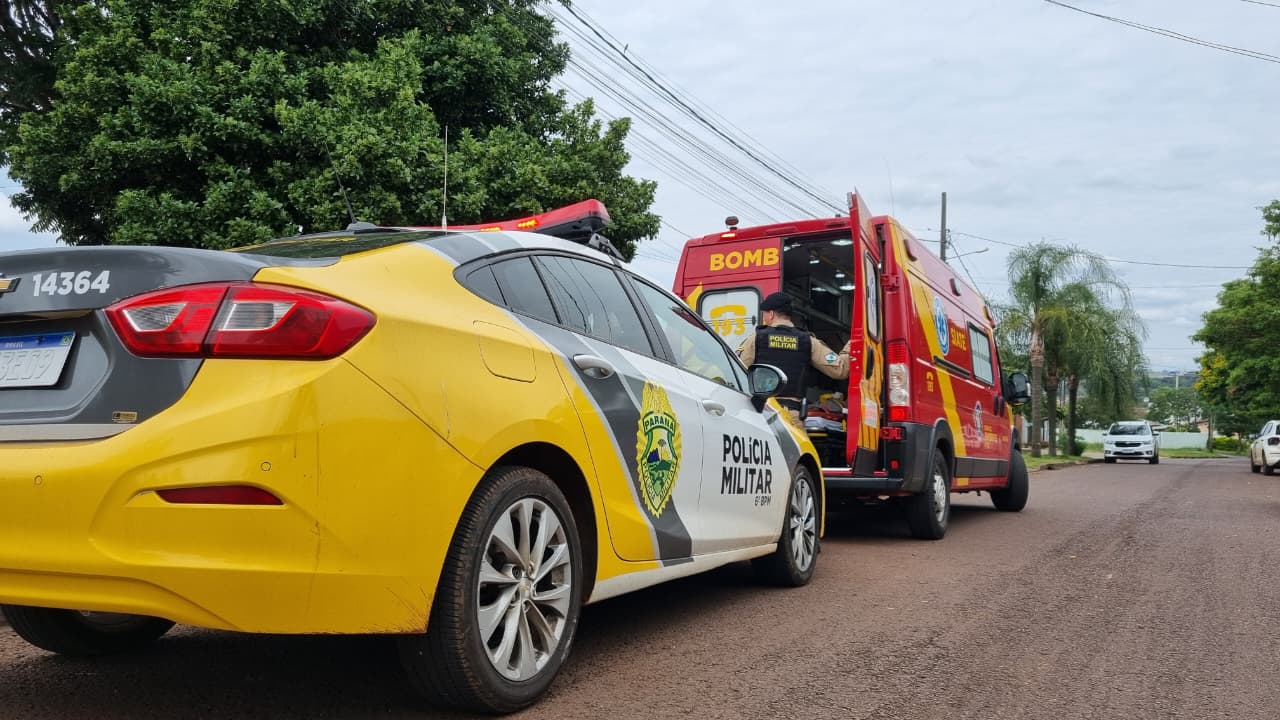 Idoso é violentamente agredido pelo filho com peça de ferro no Bairro Periolo, em Cascavel