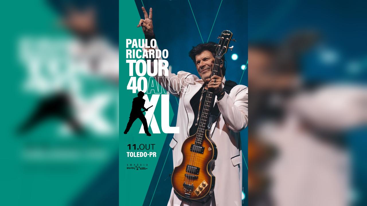 Paulo Ricardo celebra 40 anos de carreira com show no Empório Santa Maria, em Toledo