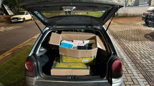 ROTAM apreende carga de perfumes na BR-277, em Cascavel Imagem referente a ROTAM apreende carga de perfumes na BR-277, em Cascavel