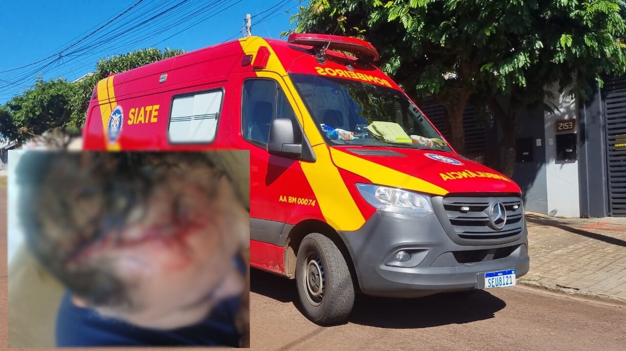 Homem tem grande corte na cabeça após sofrer queda de plano elevado no Angra dos Reis