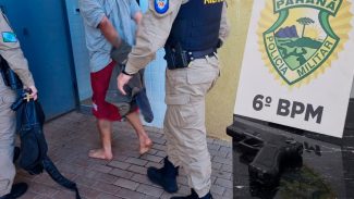 Ladrão é detido após realizar assalto com simulacro de arma de fogo no Centro Ladrão é detido após realizar assalto com simulacro de arma de fogo no Centro