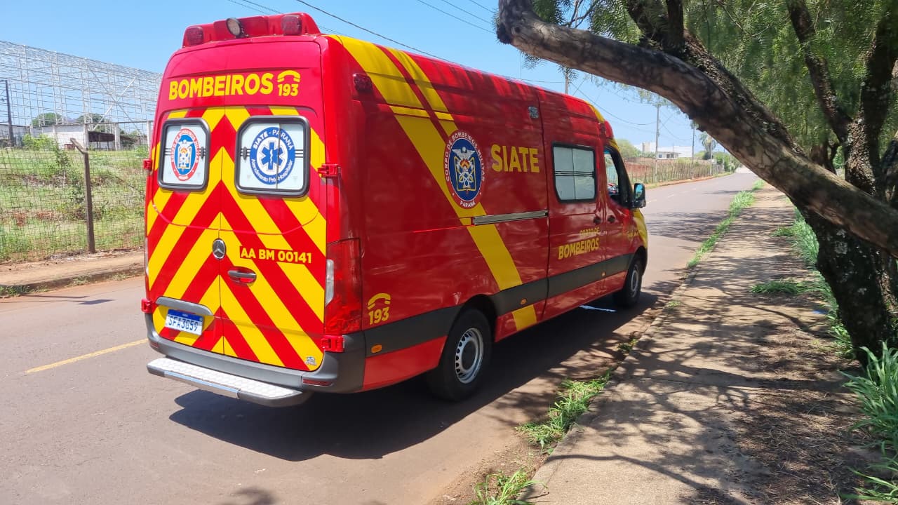 Criança fica ferida em acidente na Rua André de Barros, no Santa Felicidade