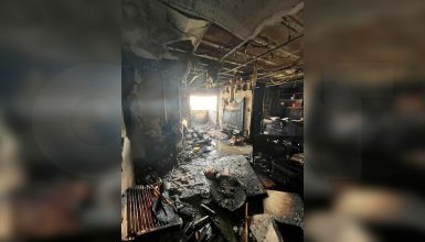 Imagem referente a Imagem mostra destruição total de apartamento atingido por incêndio no Edifício João Batista, em Cascavel