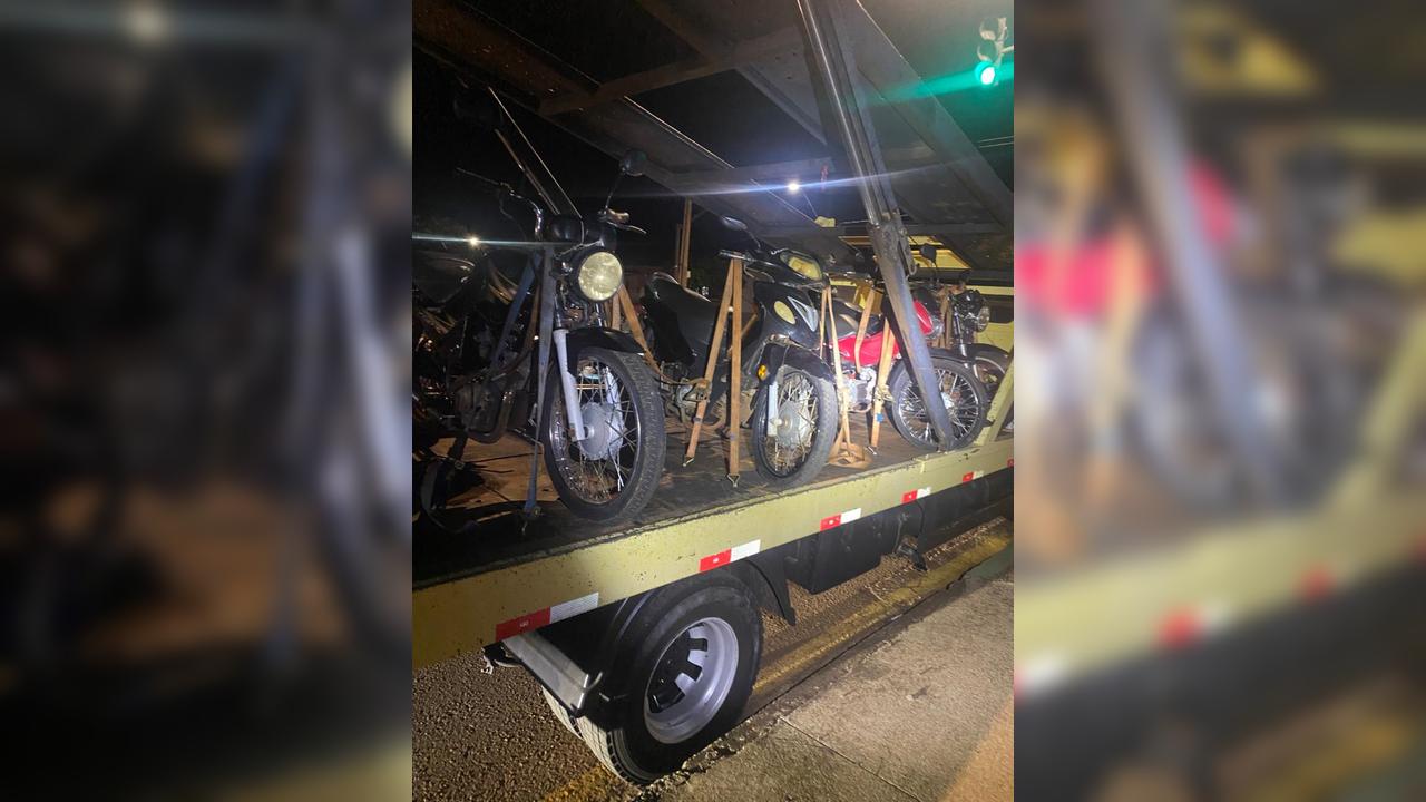 PM recolhe seis motos durante fiscalização de trânsito na Região Norte PM recolhe seis motos durante fiscalização de trânsito na Região Norte