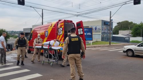 Imagem referente a Motociclista fica ferido em colisão com carro na região do Lago, em Cascavel