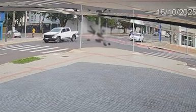 Imagem referente a Imagens chocantes mostram momento do acidente que matou adolescente de 15 anos em Cascavel