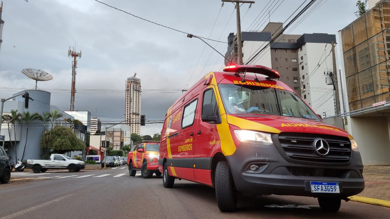 Menino, de 19 anos, tem fratura em clavícula após acidente no Centro