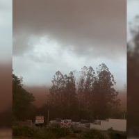 Ventos atingem 110,5 km/h em Cascavel nesta quinta-feira Imagem referente a Ventos atingem 110,5 km/h em Cascavel nesta quinta-feira