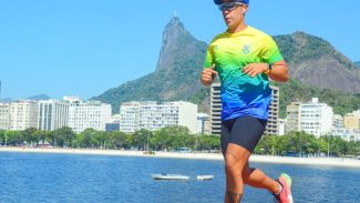 Carioca aproveita prova de rua para visitar o Cristo pela primeira vez Carioca aproveita prova de rua para visitar o Cristo pela primeira vez