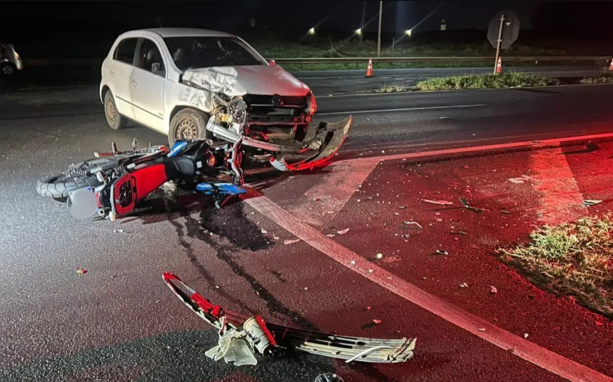Motociclista fica gravemente ferido após acidente na BR-369 em Arapongas