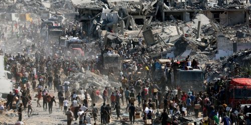 Imagem referente a ONU diz que 560 toneladas de alimentos entram por dia em Gaza