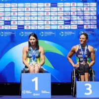 Imagem referente a Jéssica Ferreira conquista bronze no Mundial de triatlo paralímpico